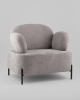 Кресло Кэнди ткань букле светло-серый