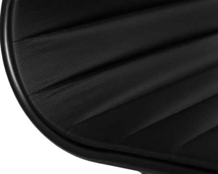 Офисное кресло CODY черный, экокожа и металл, твердое сиденье, с подлокотниками