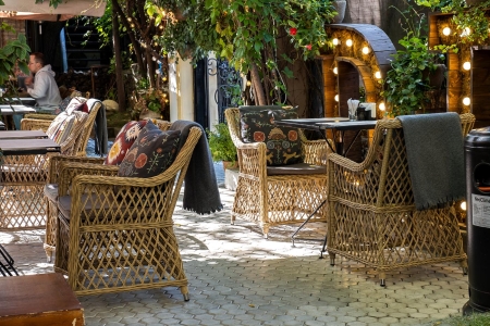 "Латте" плетеное кресло из искусственного ротанга, соломенный