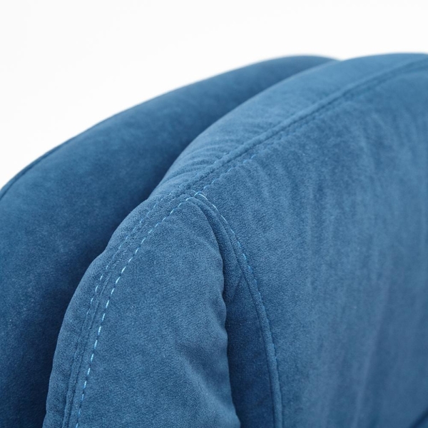 Кресло SOFTY LUX флок, синий