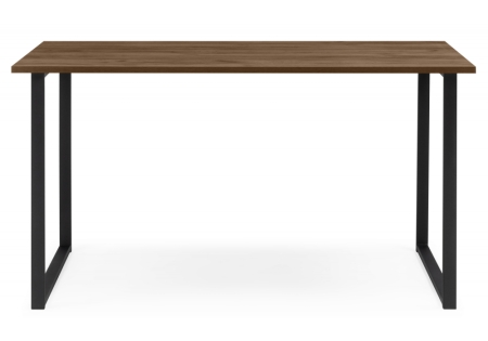 Стол деревянный Лиман 117 х 77 дуб крафт табачный, черный матовый
