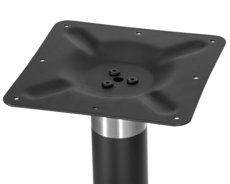 Подстолье обеденное LORENZO черный и хромированный