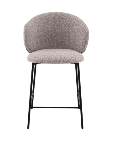 Стул полубарный Блейз букле светло-серый