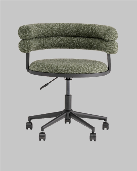 Кресло офисное Ponty зеленое с черными ножками