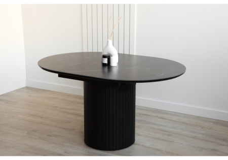 Керамический стол Лорен 100(140) shakespeare black, черный