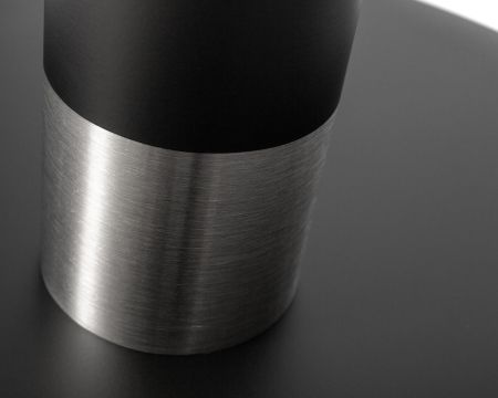 Подстолье обеденное LORENZO черный и хромированный