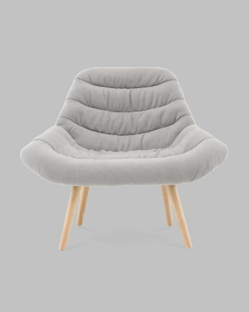 Кресло Олби Страйпс светло-серый