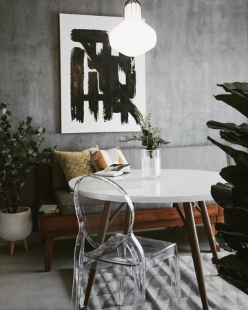 Стул прозрачный Elizabeth белый