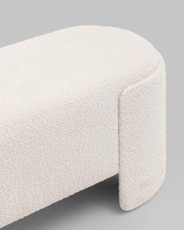 Банкетка Taks букле белый