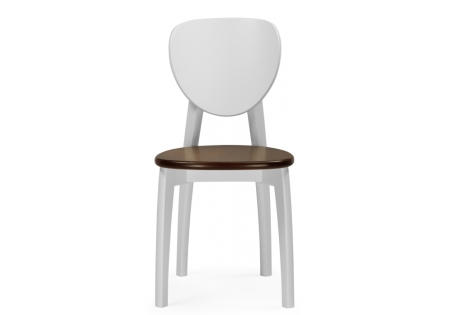 Стул деревянный Окава белый, миланский орех