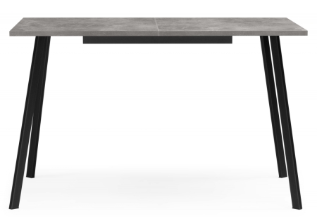 Стол деревянный Кортни 117 (157) x 77 бетон светлый, черный матовый
