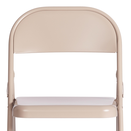 Стул складной FOLDER металлический, бежевый