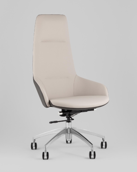 Кресло руководителя Soulo TopChairs светло-серый, серый