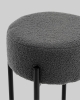 Стул барный Беккет букле темно-серый