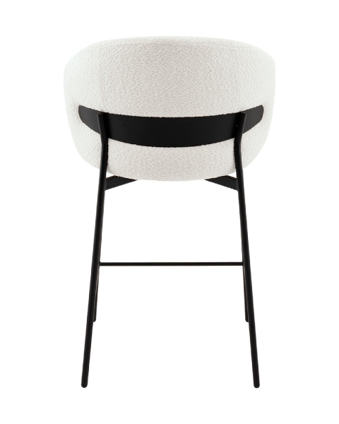 Стул полубарный Блейз букле белый