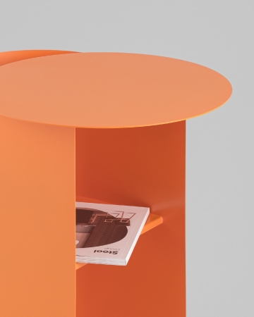 Журнальный столик Floire металл оранжевый