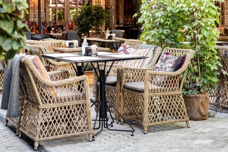 "Латте" плетеное кресло из искусственного ротанга, соломенный