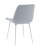 Стул Флекс N светло-серый белые ножки