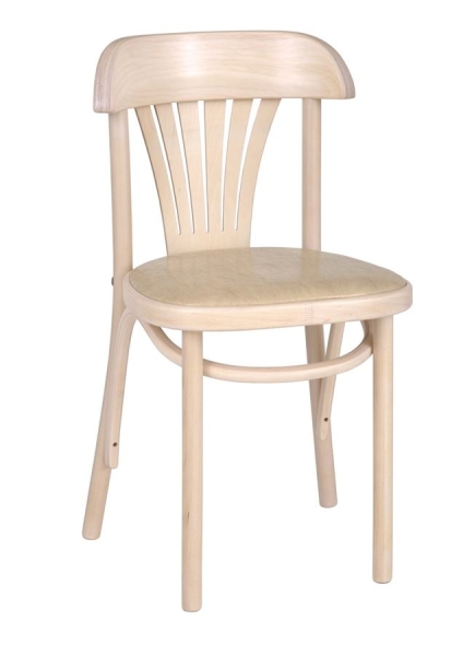 Стул Астра классик мягкий беленый дуб, экокожа бежевая