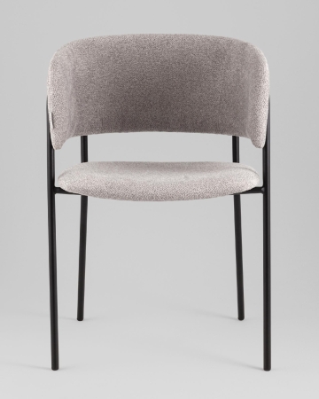 Кресло Нэлли New буклированный велюр серый