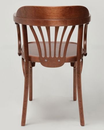 Деревянный стул Венский средний тон с твердым сиденьем