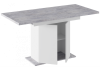 Стол деревянный Carla белый, цемент светлый
