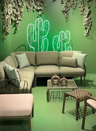 Табурет пластиковый Poggio табак