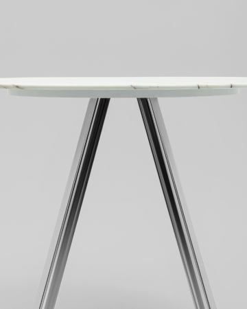 Стол обеденный Хьюстон D100 белый стеклянный