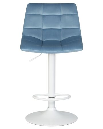Стул барный TAILOR белый пудрово-голубой велюр MJ9-74