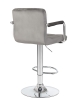 Стул барный KRUGER ARM серый велюр MJ9-75