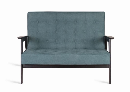 Диван двухместный РЕТРО венге RS 29 бирюзовый