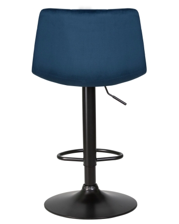 Набор 2 шт Стул барный TAILOR BLACK, синий велюр (MJ9-117)