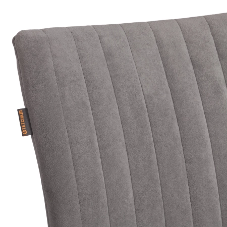 Стул обеденный Monte Carlo серый, ткань и металл, мягкое сиденье, без подлокотников