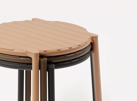 Столик пластиковый журнальный Doga антрацит