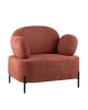 Кресло Кэнди ткань букле коралловый