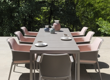 Стол пластиковый раздвижной Rio 210 Extensibile тортора