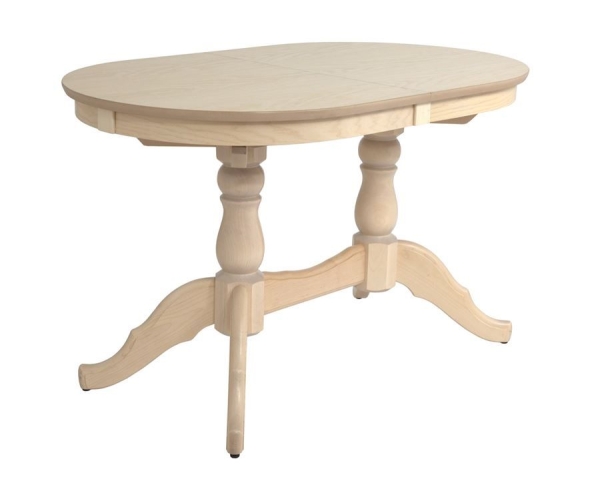 Раздвижной стол Овальный 130 беленый дуб