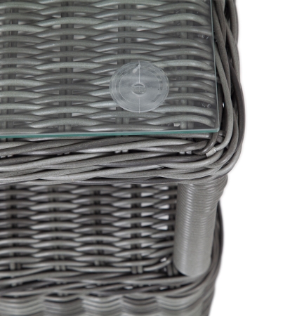 "Форио" столик кофейный из искусственного ротанга, цвет графит