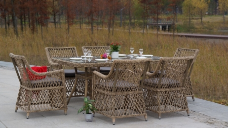 "Латте" плетеное кресло из искусственного ротанга, соломенный