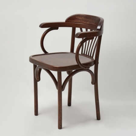 Деревянный стул Венский темный тон с твердым сиденьем