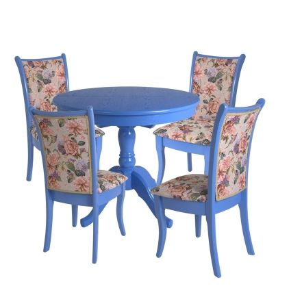 Стул Визит-1 лаванда, массив, ткань гобелен пион