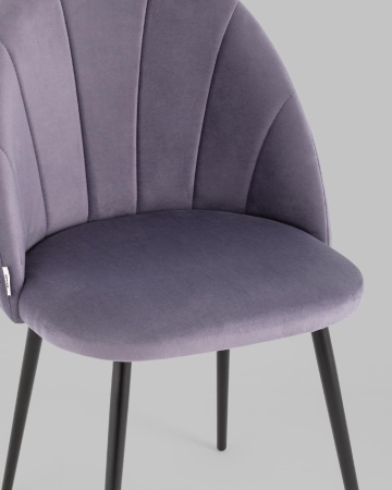 Стул Логан велюр пыльно-сиреневый