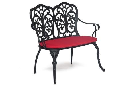 Скамья Secret De Maison Symphonie сплав металла, алюминий, 95х56х92 см, черный