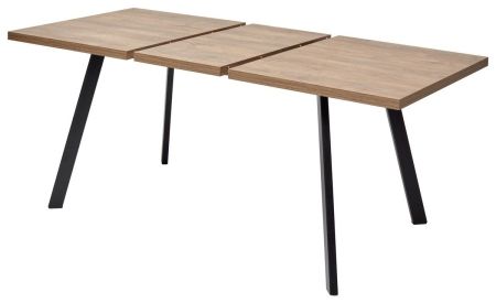 Стол BRICK M 140 дуб канзас, черный