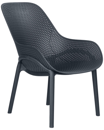 Набор 4 шт Кресло LONZO, антрацит (GR-12) с УФ-защитой