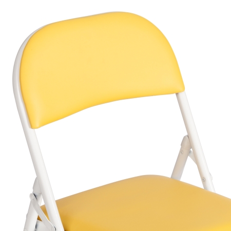 Стул складной FOLDER (mod. 3022G) желтый, белый