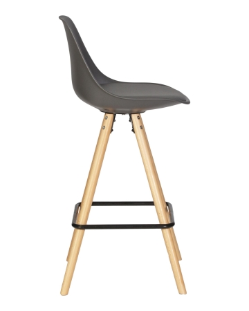 Набор 2 шт Стул полубарный RONNI, ножки светлый бук, темно-серый (GR-04)