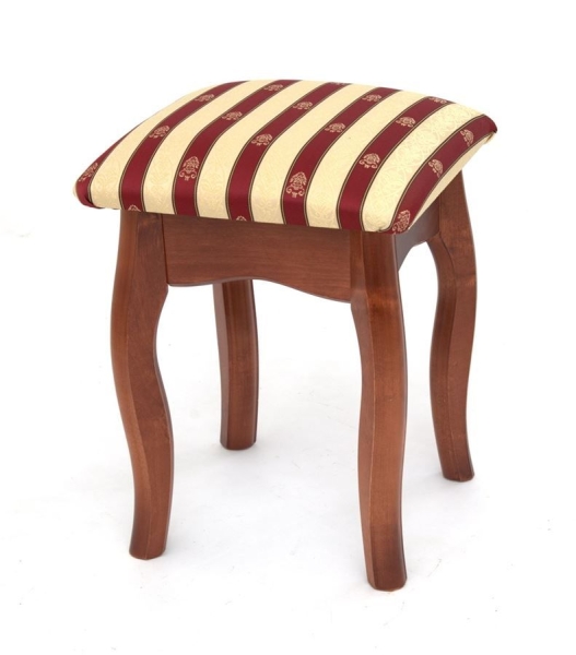 Табурет бордовый полоска махагон 30, 1-НЦ №1