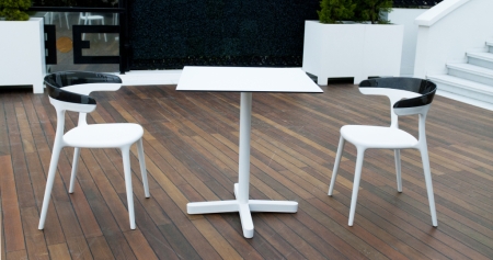 Кресло пластиковое PAPATYA Luna белый