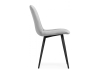 Стул на металлокаркасе Дани серый велюр velutto 52, черный